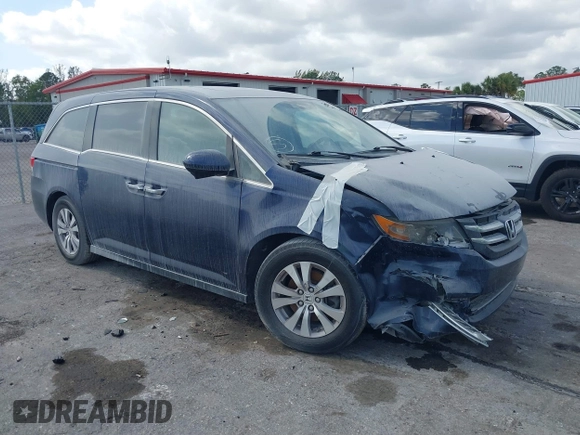 2015 Honda Odyssey EX-L z VIN 5FNRL5H65FB090177, wystawiony jako IAAI lot #41575419 z przebiegiem 128 582 mil mil oraz . Historia ofert i sprzedaży dostępna na DreamBid. Obrazek 1.