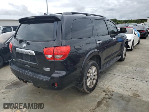 2010 Toyota Sequoia Platinum with VIN 5TDYY5G15AS026860, listed as a Copart auction lot 75081684 with 173,455 mi miles and Non Repairable. Bid and sale history available at carsss.com. Image 3.