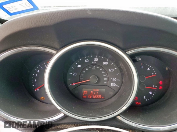 2013 Kia Sorento LX with VIN 5XYKT3A19DG396227, listed as a Copart auction lot 63595135 with 157,268 mi miles and Salvage title. Bid and sale history available at DreamBid. Image 9.