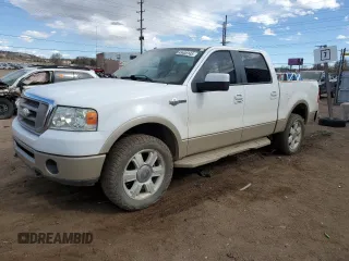 2008 Ford F-150 XLT with VIN 1FTPW14V38KC47084, listed as a Copart auction lot 49408145 with 106,547 mi miles and Salvage Title. Bid and sale history available at carsss.com. Image 1.