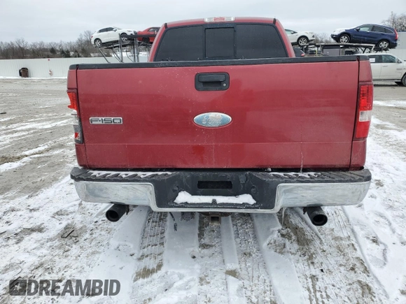 2007 Ford F-150 XL with VIN 1FTPX12V87FA40486, listed as a Copart auction lot 45960395 with 147,974 mi miles and Salvage title. Bid and sale history available at DreamBid. Image 6.