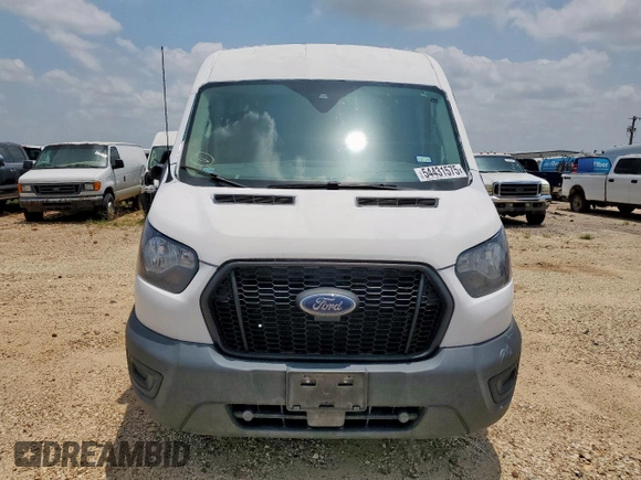 2021 Ford Transit Cargo with VIN 1FTBR1C8XMKA19347, listed as a Copart auction lot 54431575 with 161,668 mi miles and Salvage title. Bid and sale history available at DreamBid. Image 5.