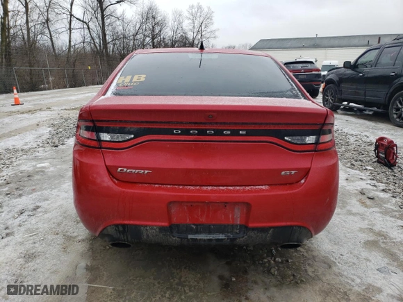 2013 Dodge Dart GT with VIN 1C3CDFCB2DD325091, listed as a Copart auction lot 45110635 with 142,583 mi miles and Salvage Title. Bid and sale history available at carsss.com. Image 6.