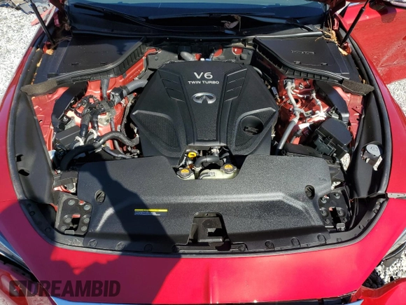 2022 Infiniti Q60 Luxe with VIN JN1EV7KKXNM600672, listed as a Copart auction lot 45350345 with 20,941 mi miles and Salvage Title. Bid and sale history available at DreamBid. Image 12.