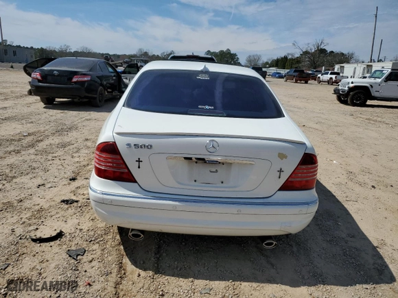 2006 Mercedes-Benz S-Class 5.0L with VIN WDBNG75JX6A484109, listed as a Copart auction lot 47224105 with 0 mi miles and Salvage Title. Bid and sale history available at carsss.com. Image 6.