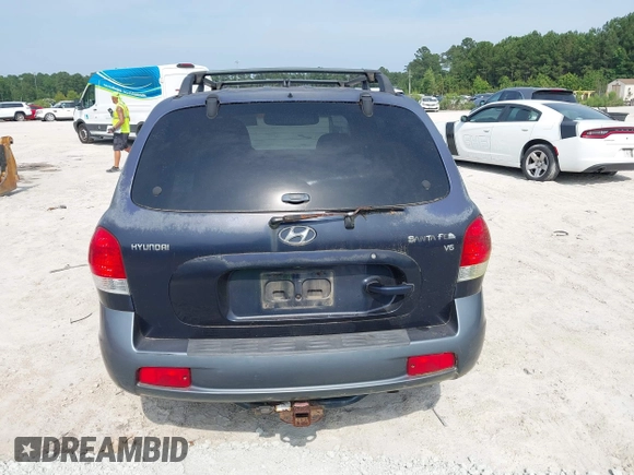2005 Hyundai Santa Fe GLS with VIN KM8SC13D55U914499, listed as a IAAI auction lot 42587492 with 198,141 mi miles and . Bid and sale history available at DreamBid. Image 6.