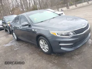 2016 Kia Optima LX z VIN KNAGT4L39G5107609, wystawiony jako IAAI lot #41617352 z przebiegiem 93 194 mil mil oraz . Historia ofert i sprzedaży dostępna na DreamBid. Obrazek 1.