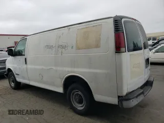 2002 GMC Savana z VIN 1GTGG25R521903285, wystawiony jako Copart lot #66774134 z przebiegiem 145 202 mil mil oraz Szkody całkowita. Historia ofert i sprzedaży dostępna na DreamBid. Obrazek 2.