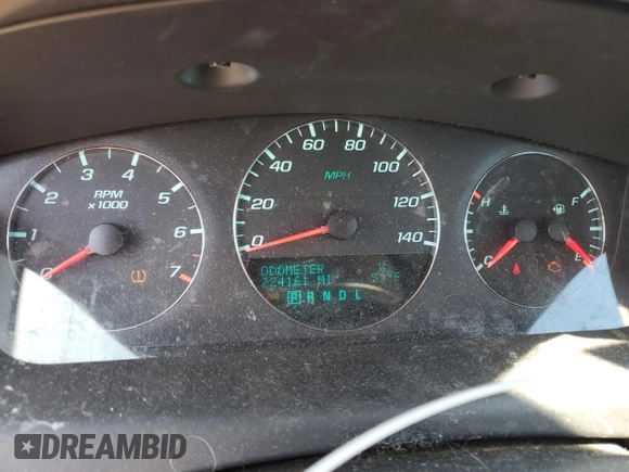 2016 Chevrolet Impala LTZ with VIN 2G1WC5E32G1169591, listed as a Copart auction lot 48752185 with 224,161 mi miles and Salvage Title. Bid and sale history available at DreamBid. Image 9.