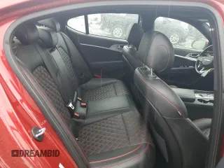 2019 Genesis G70 Dynamic with VIN KMTG34LE2KU021837, listed as a Copart auction lot 57754815 with 41,586 mi miles and Salvage title. Bid and sale history available at DreamBid. Image 10.