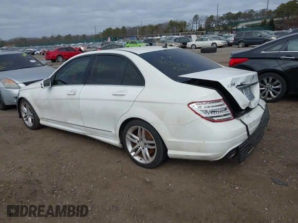 2013 Mercedes-Benz C-Class C 250 Sport with VIN WDDGF4HB8DA776294, listed as a IAAI auction lot 41809513 with 999,999 mi miles. Bid and sale history available at carsss.com. Image 3.