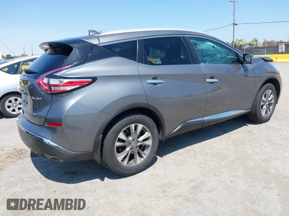 2017 Nissan Murano SL with VIN 5N1AZ2MH5HN202719, listed as a IAAI auction lot 42463161 with 83,692 mi miles and . Bid and sale history available at DreamBid. Image 4.