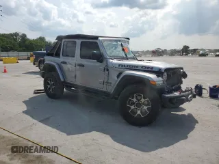 2018 Jeep Wrangler Unlimited Rubicon with VIN 1C4HJXFG4JW236436, listed as a Copart auction lot 60782365 with Not provided miles and Salvage title. Bid and sale history available at DreamBid. Image 4.