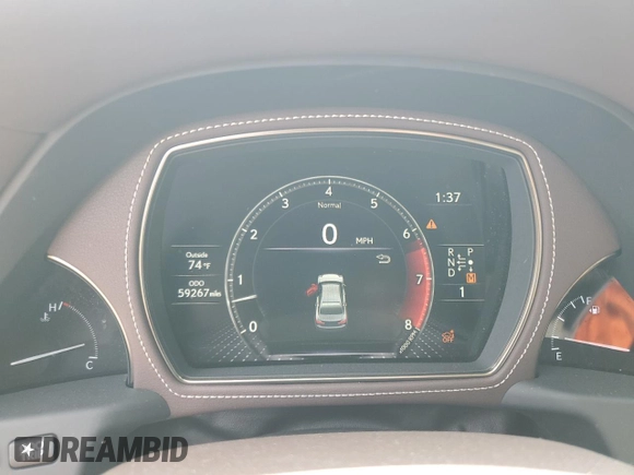 2019 Lexus LS 500 with VIN JTHC51FF0K5006854, listed as a Copart auction lot 59054025 with 59,267 mi miles and Salvage title. Bid and sale history available at DreamBid. Image 9.