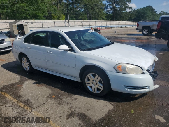 2013 Chevrolet Impala LT with VIN 2G1WG5E35D1136973, listed as a Copart auction lot 53950725 with 121,026 mi miles and Salvage Title. Bid and sale history available at DreamBid. Image 4.