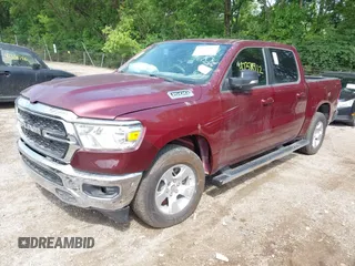 2022 Ram 1500 Lone Star with VIN 1C6RREFM1NN254323, listed as a IAAI auction lot 42378912 with 455 mi miles and . Bid and sale history available at DreamBid. Image 2.