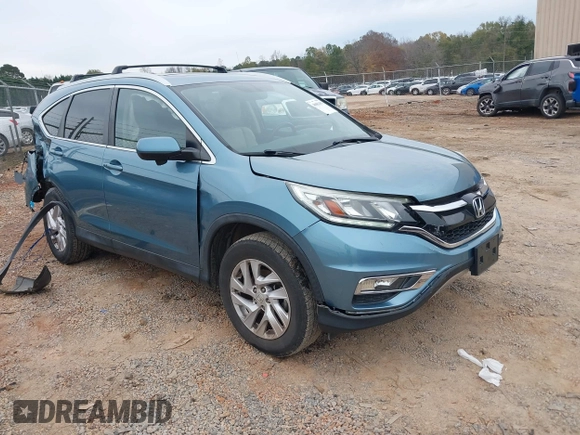 2015 Honda CR-V EX-L with VIN 2HKRM3H75FH541698, listed as a IAAI auction lot 40881491 with 168,341 mi miles. Bid and sale history available at carsss.com. Image 1.