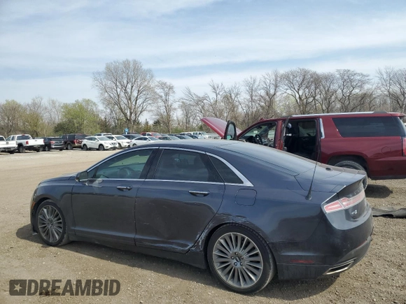 2013 Lincoln MKZ with VIN 3LN6L2JK7DR800616, listed as a Copart auction lot 52123875 with 116,311 mi miles and Salvage Title. Bid and sale history available at carsss.com. Image 2.