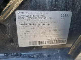 2016 Audi allroad Premium Plus with VIN WA1UFAFL4GA017048, listed as a Copart auction lot 80735884 with 51,242 mi miles and Salvage Title. Bid and sale history available at carsss.com. Image 13.