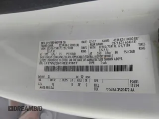 2017 Ford F-250 Lariat с VIN 1FT7W2B61HEE31617, выставлен на аукционе IAAI как лот 42782785 с пробегом 239 111 миль миль и . История ставок и продаж доступна на DreamBid. Изображение 9.