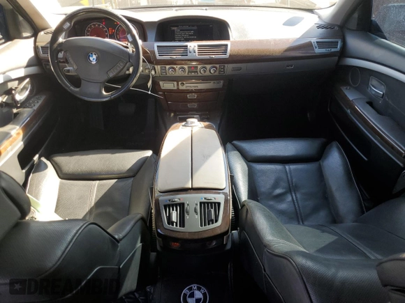 2006 BMW 7 Series 750Li with VIN WBAHN83516DT32814, listed as a Copart auction lot 74359784 with 117,000 mi miles and Salvage Title. Bid and sale history available at carsss.com. Image 8.