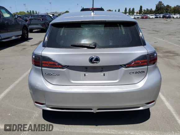2013 Lexus CT 200h with VIN JTHKD5BH1D2162337, listed as a Copart auction lot 59230295 with 99,070 mi miles and Salvage title. Bid and sale history available at DreamBid. Image 6.