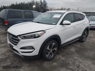 2017 Hyundai Tucson Value with VIN KM8J33A28HU301869, listed as a IAAI auction lot 41288511 with 111,143 mi miles. Bid and sale history available at carsss.com. Image 2.