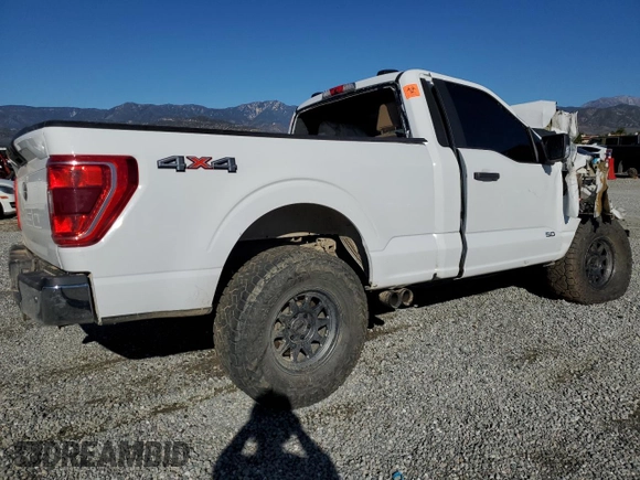 2022 Ford F-150 XL with VIN 1FTMF1E54NKD75959, listed as a Copart auction lot 37162664 with 56,564 mi miles and Salvage Title. Bid and sale history available at DreamBid. Image 3.