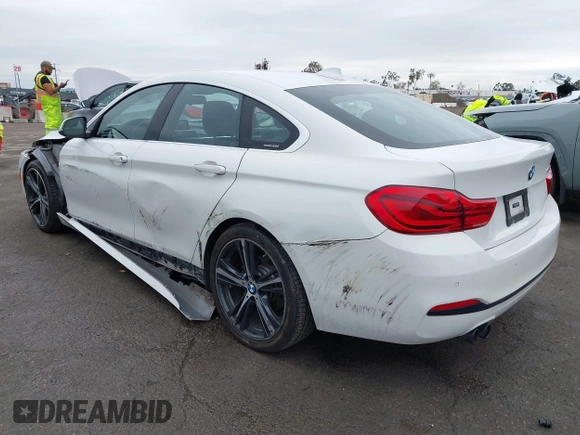 2019 BMW 4 Series 430i with VIN WBA4J1C57KBM17793, listed as a IAAI auction lot 41773832 with 78,110 mi miles. Bid and sale history available at carsss.com. Image 3.