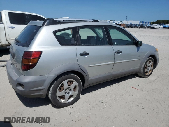 2003 Pontiac Vibe with VIN 5Y2SL62833Z407834, listed as a Copart auction lot 53695595 with 124,783 mi miles and Clean Title. Bid and sale history available at carsss.com. Image 3.