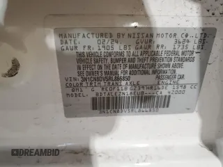 2024 Nissan Versa S with VIN 3N1CN8DV5RL866850, listed as a Copart auction lot 52951465 with 14,038 mi miles and Salvage Title. Bid and sale history available at DreamBid. Image 15.