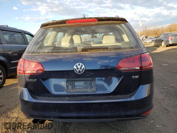 2016 Volkswagen Golf TSI S with VIN 3VWC17AU7GM518678, listed as a Copart auction lot 80281114 with 96,949 mi miles and Salvage Title. Bid and sale history available at DreamBid. Image 6.