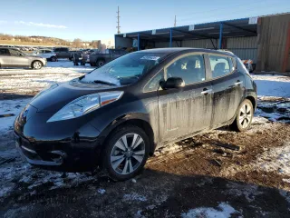 2017 Nissan LEAF S with VIN 1N4BZ0CP6HC301914, listed as a Copart auction lot 42099425 with 34,146 mi miles and Salvage Title. Bid and sale history available at carsss.com. Image 1.