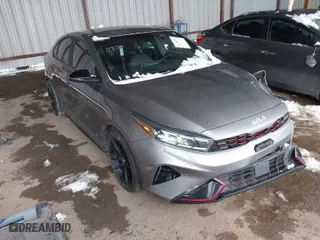2022 Kia Forte GT with VIN 3KPF44AC6NE457182, listed as a IAAI auction lot 41296509 with 50,619 mi miles. Bid and sale history available at carsss.com. Image 1.