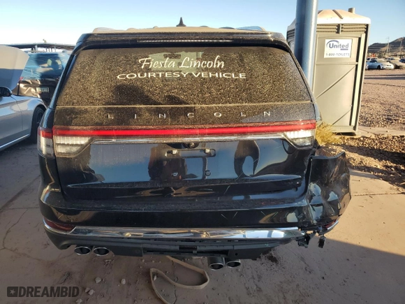 2023 Lincoln Aviator Reserve with VIN 5LM5J7WC9PGL04743, listed as a Copart auction lot 87065414 with 7,906 mi miles and Salvage Title. Bid and sale history available at carsss.com. Image 6.