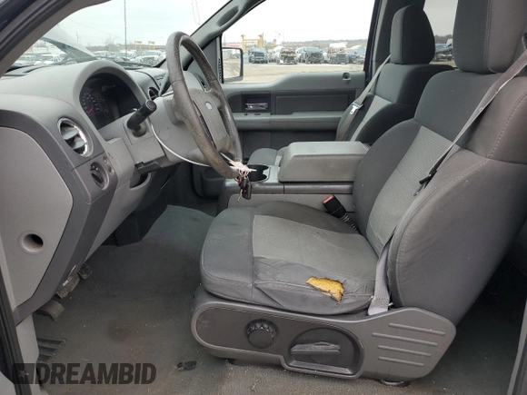 2007 Ford F-150 STX with VIN 1FTRX12W37FA78533, listed as a Copart auction lot 43580625 with 175,265 mi miles and Salvage Title. Bid and sale history available at DreamBid. Image 7.