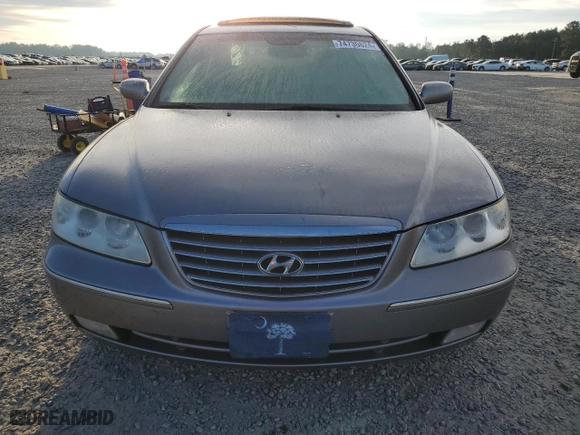 2006 Hyundai Azera SE with VIN KMHFC46F26A133300, listed as a Copart auction lot 74730624 with 100,963 mi miles and Salvage Title. Bid and sale history available at carsss.com. Image 5.