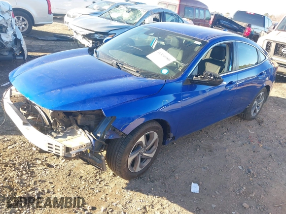 2019 Honda Insight EX with VIN 19XZE4F59KE007669, listed as a IAAI auction lot 41320580 with 163,200 mi miles and . Bid and sale history available at carsss.com. Image 2.