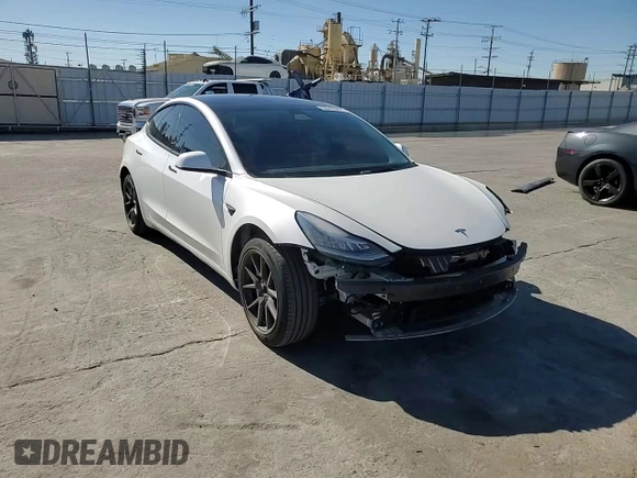2022 Tesla Model 3 with VIN 5YJ3E1EA3NF125895, listed as a Copart auction lot 50042005 with 47,181 mi miles and Salvage Title. Bid and sale history available at DreamBid. Image 10.