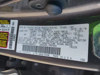 2011 Toyota Tacoma with VIN 5TFLU4EN6BX008627, listed as a IAAI auction lot 42033587 with 179,083 mi miles. Bid and sale history available at carsss.com. Image 9.