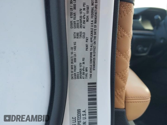 2023 Jeep Grand Cherokee Summit Reserve with VIN 1C4RJKEG8P8723399, listed as a Copart auction lot 51033365 with 32,689 mi miles and Salvage title. Bid and sale history available at DreamBid. Image 16.