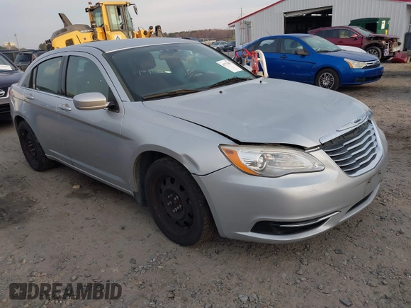2012 Chrysler 200 LX with VIN 1C3CCBAB4CN100534, listed as a IAAI auction lot 41717885 with 217,921 mi miles. Bid and sale history available at carsss.com. Image 1.