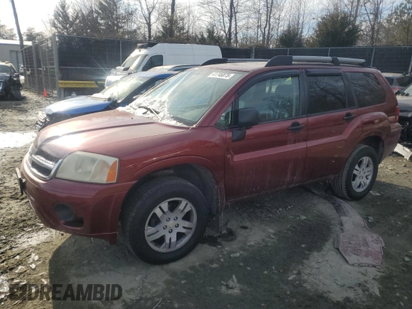 2007 Mitsubishi Endeavor LS with VIN 4A4MM21S67E077317, listed as a Copart auction lot 41746875 with 251,387 mi miles and Salvage Title. Bid and sale history available at carsss.com. Image 1.
