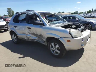 2005 Hyundai Tucson GL with VIN KM8JM12B25U076246, listed as a Copart auction lot 54030704 with 0 mi miles and Salvage Title. Bid and sale history available at carsss.com. Image 4.
