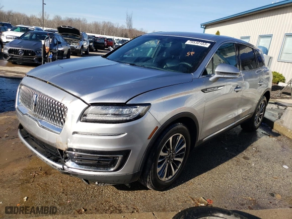 2020 Lincoln Nautilus Standard with VIN 2LMPJ6J96LBL21734, listed as a Copart auction lot 79530103 with 29,437 mi miles. Bid and sale history available at carsss.com. Image 1.