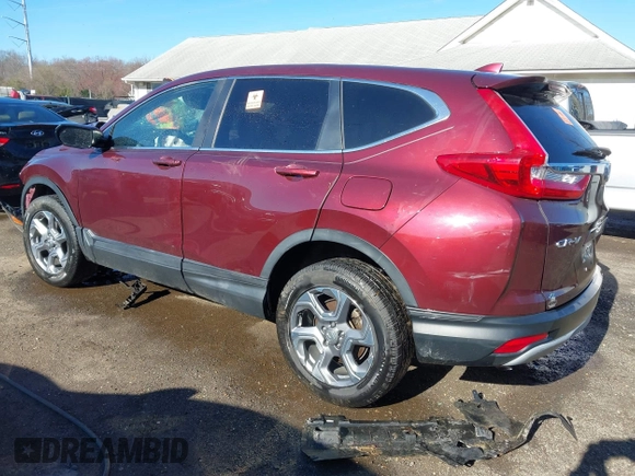 2017 Honda CR-V EX-L with VIN 2HKRW2H84HH638150, listed as a IAAI auction lot 41828859 with Not Provided miles. Bid and sale history available at carsss.com. Image 3.