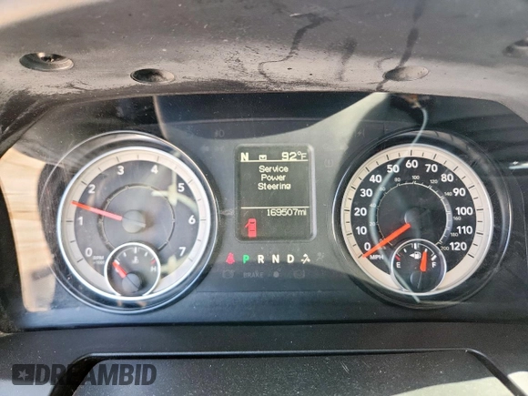 2018 Ram 1500 SLT with VIN 1C6RR6GG9JS114370, listed as a Copart auction lot 59594625 with 169,507 mi miles and Salvage title. Bid and sale history available at DreamBid. Image 9.
