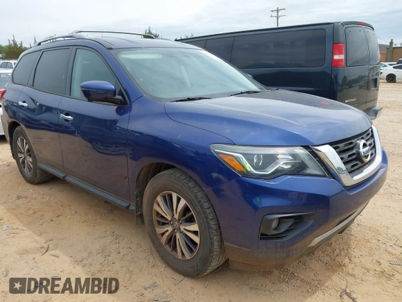 2017 Nissan Pathfinder S with VIN 5N1DR2MN5HC902786, listed as a IAAI auction lot 42042789 with 126,766 mi miles. Bid and sale history available at carsss.com. Image 1.