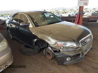 2012 Audi A4 Premium Plus with VIN WAUFFAFLXCN021068, listed as a IAAI auction lot 42663400 with 90,960 mi miles and . Bid and sale history available at DreamBid. Image 1.