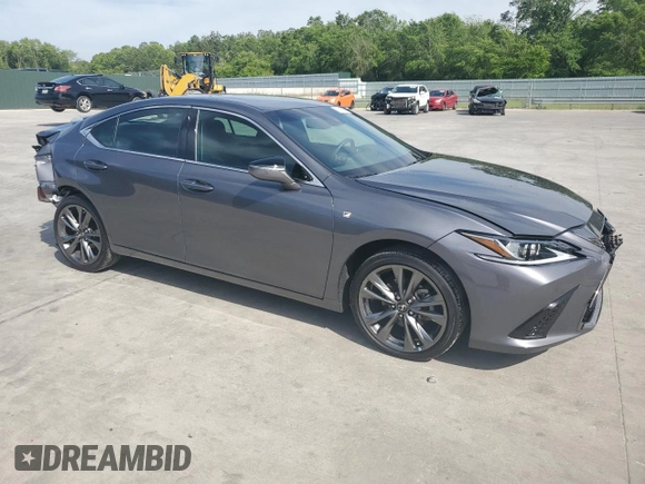 2021 Lexus ES 350 F Sport with VIN 58AGZ1B17MU097619, listed as a Copart auction lot 53339995 with 24,989 mi miles and Salvage title. Bid and sale history available at DreamBid. Image 4.